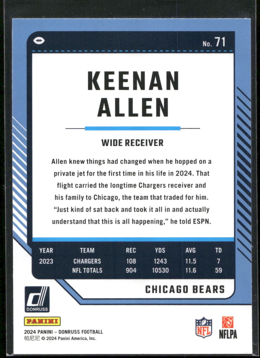 2024 Donruss #71 Keenan Allen