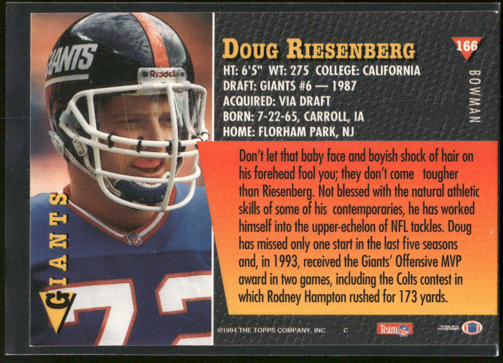 1994 Bowman #166 Doug Riesenberg