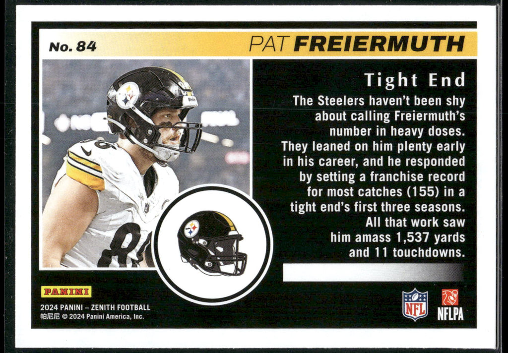 2024 Panini Zenith #84 Pat Freiermuth Retail