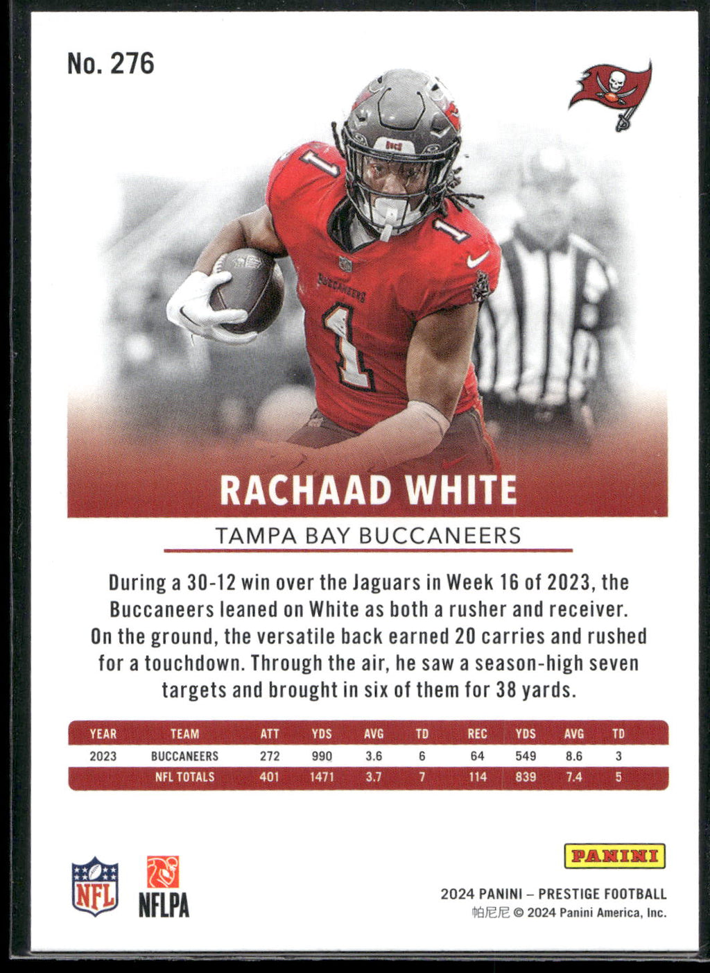 2024 Panini Prestige #276 Rachaad White