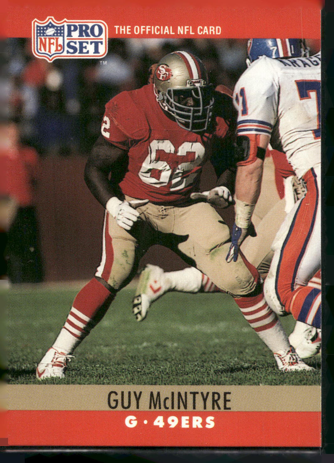1990 Pro Set #292 Guy McIntyre