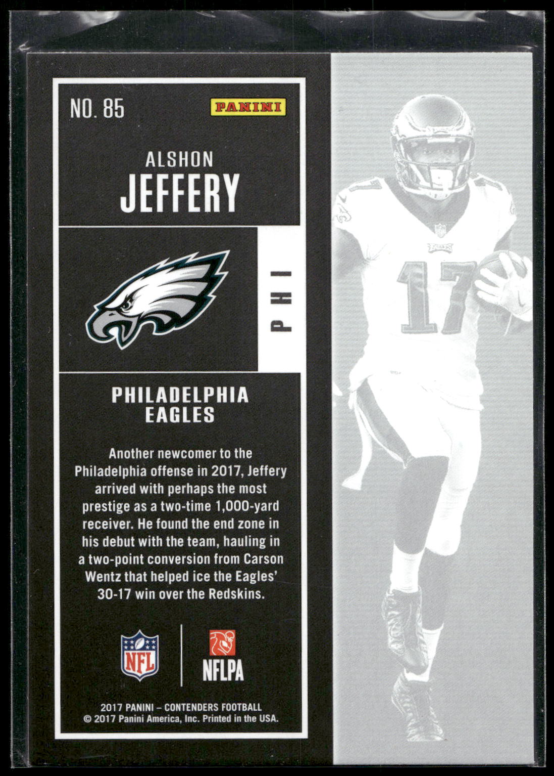 2017 Panini Contenders #85 Alshon Jeffery
