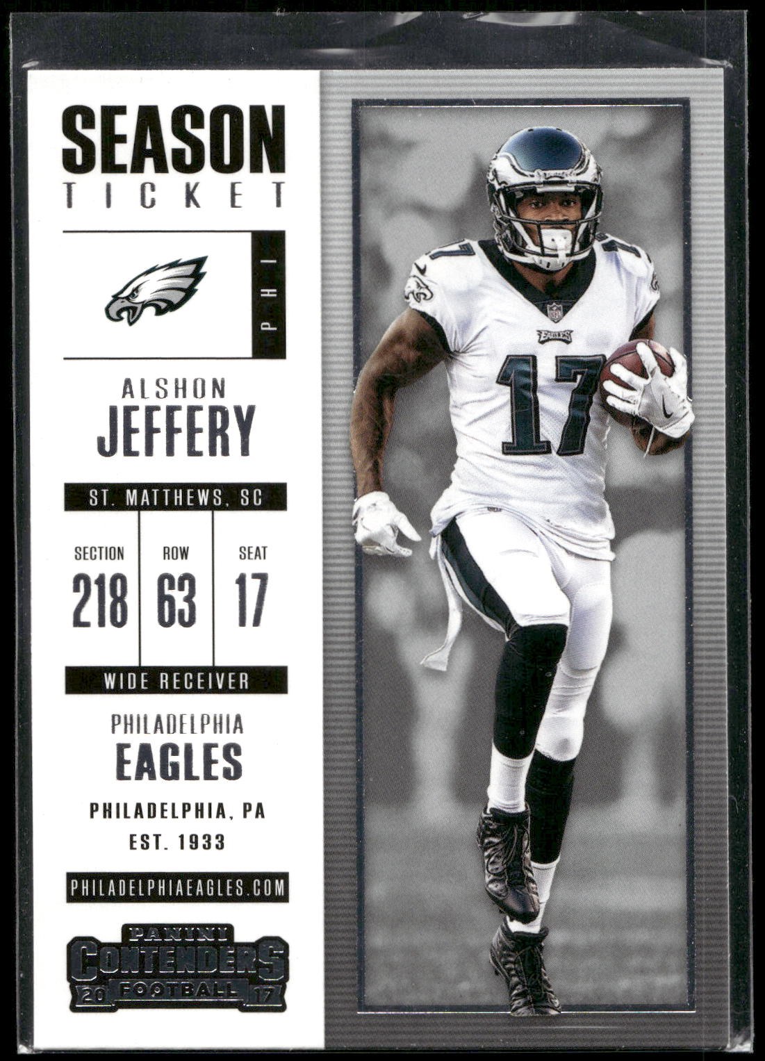 2017 Panini Contenders #85 Alshon Jeffery