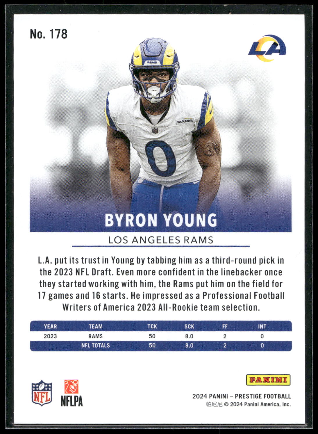 2024 Panini Prestige #178 Byron Young