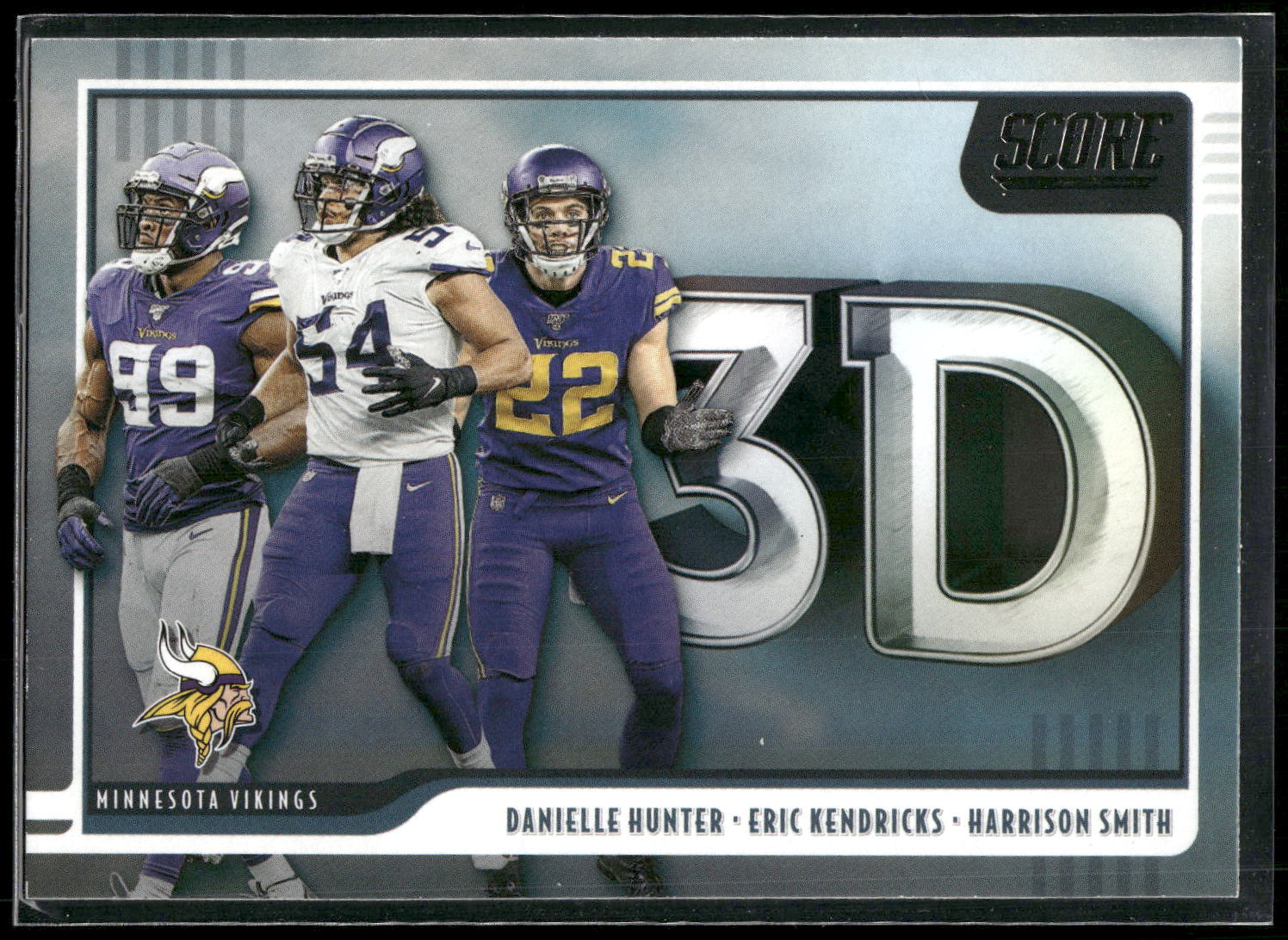 2020 Score #3D-HED Danielle Hunter / Eric Kendricks / Harrison Smith 3D