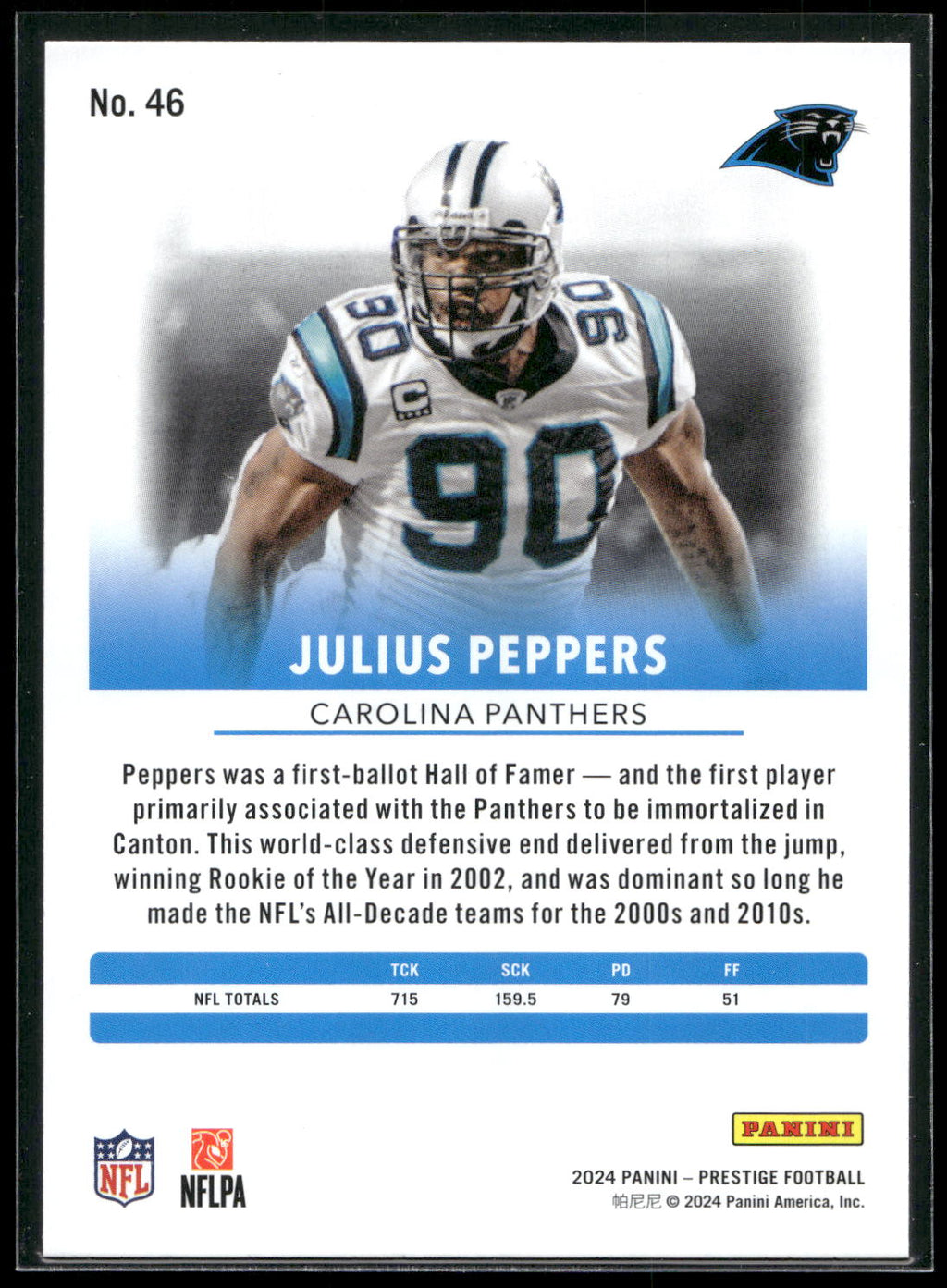 2024 Panini Prestige #46 Julius Peppers