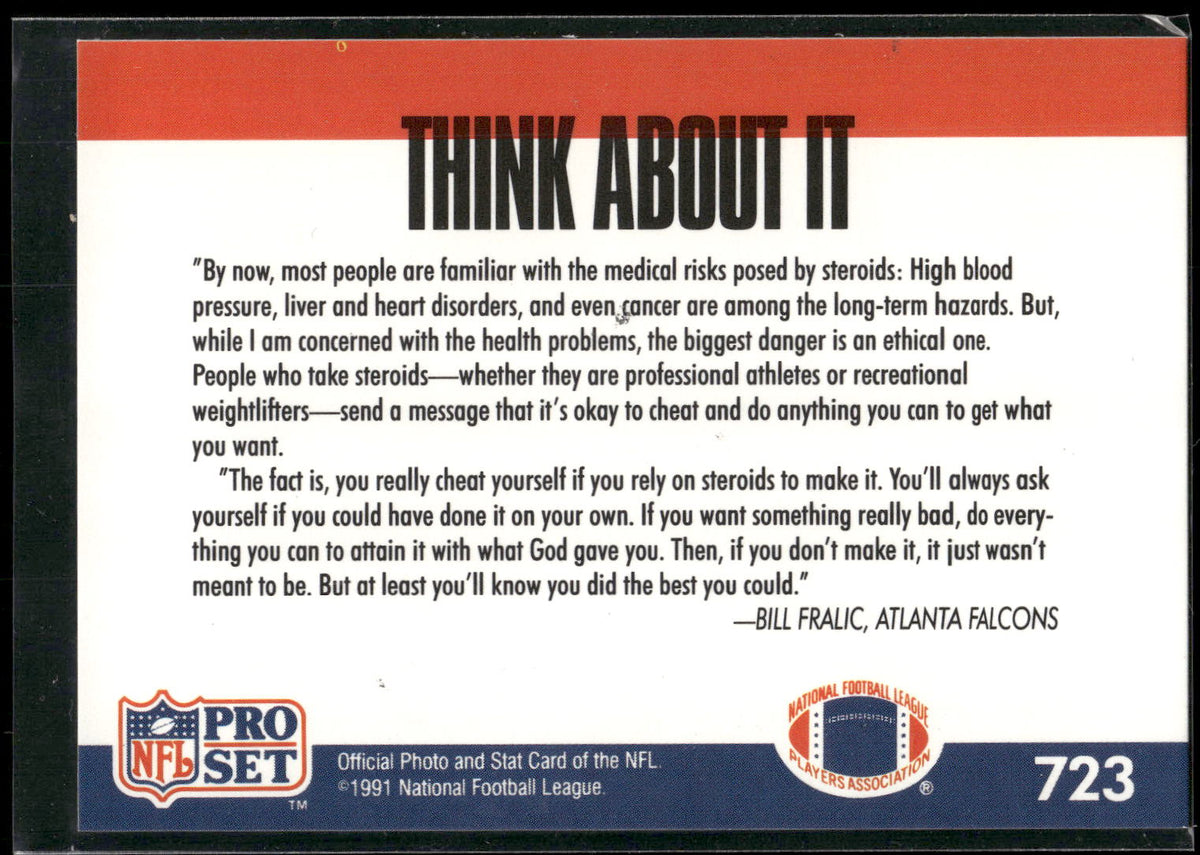 1991 Pro Set #723 Bill Fralic