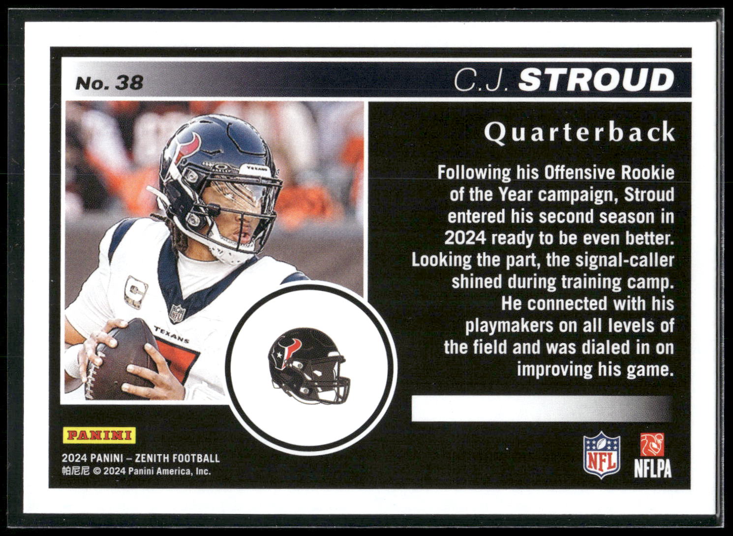 2024 Panini Zenith #38 C.J. Stroud Retail