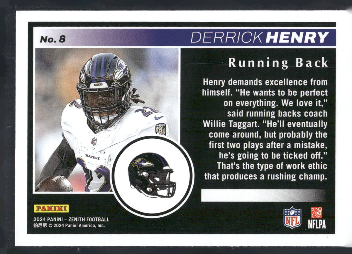 2024 Panini Zenith #8 Derrick Henry Retail