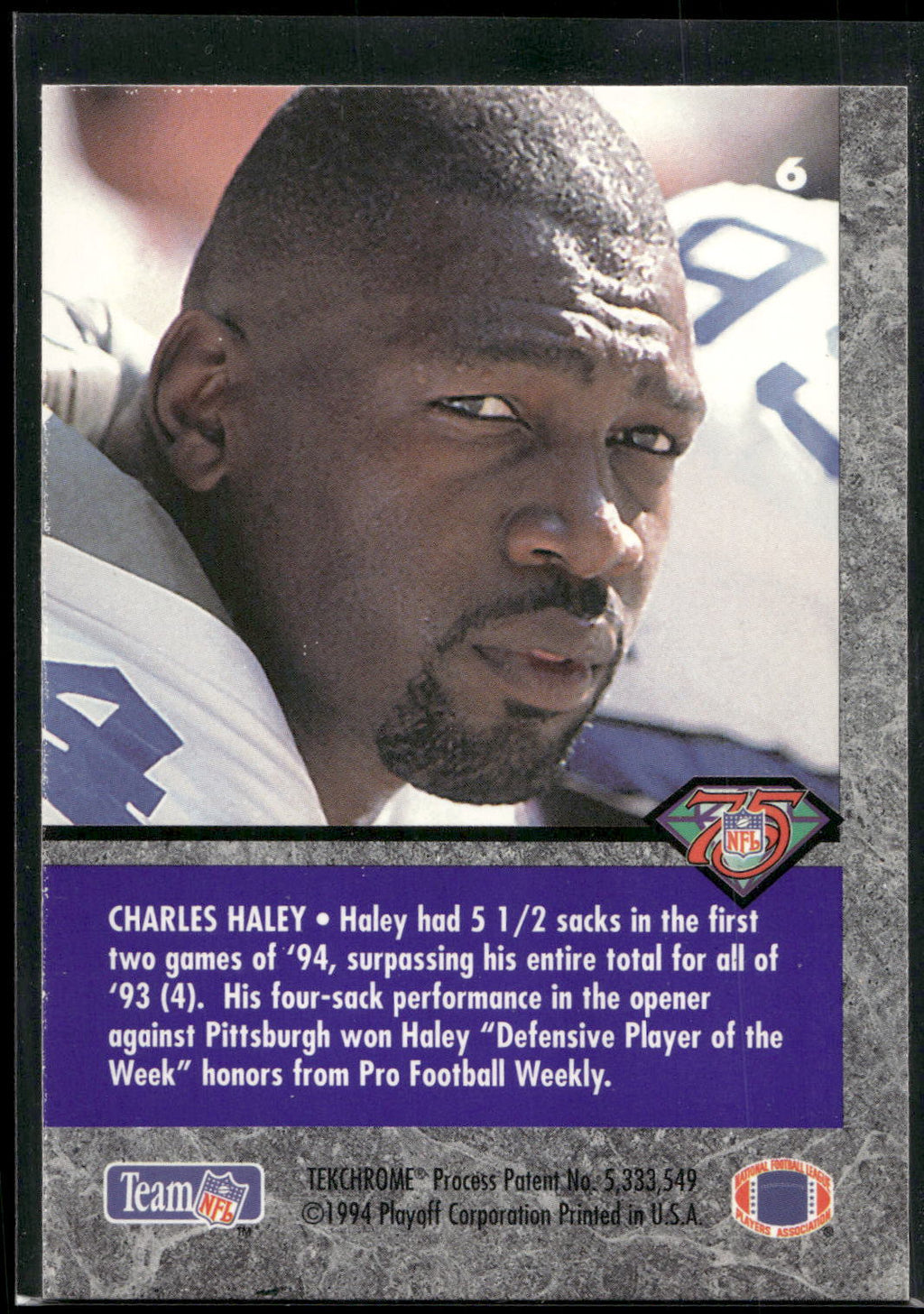1994 Playoff Contenders #6 Charles Haley