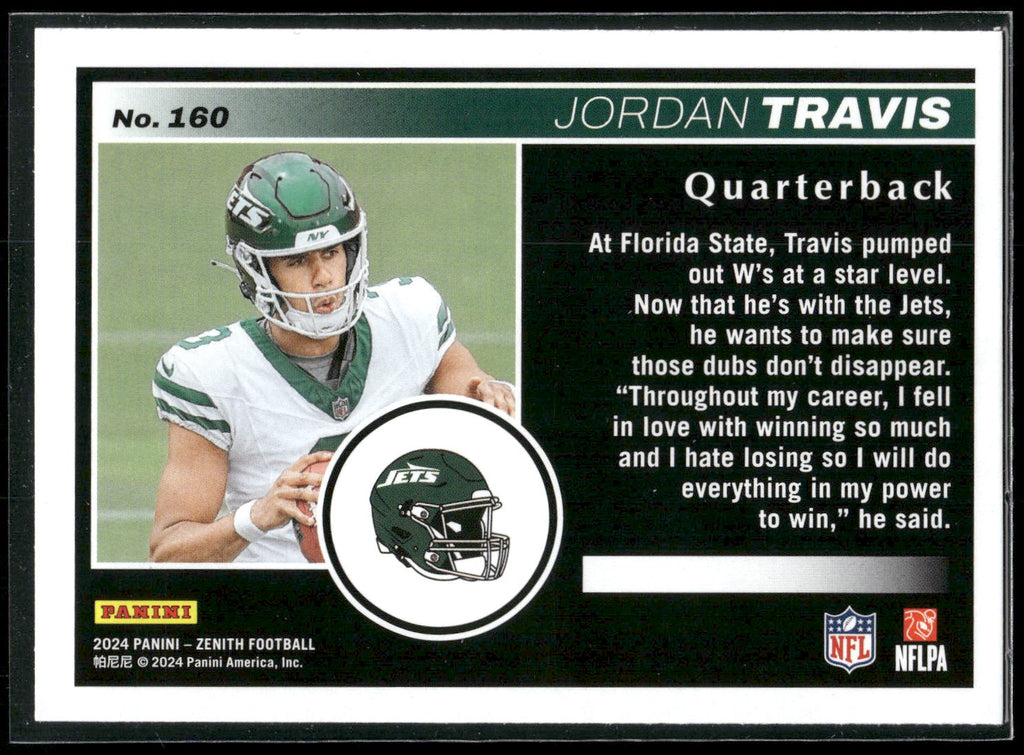 2024 Panini Zenith #160 Jordan Travis Retail