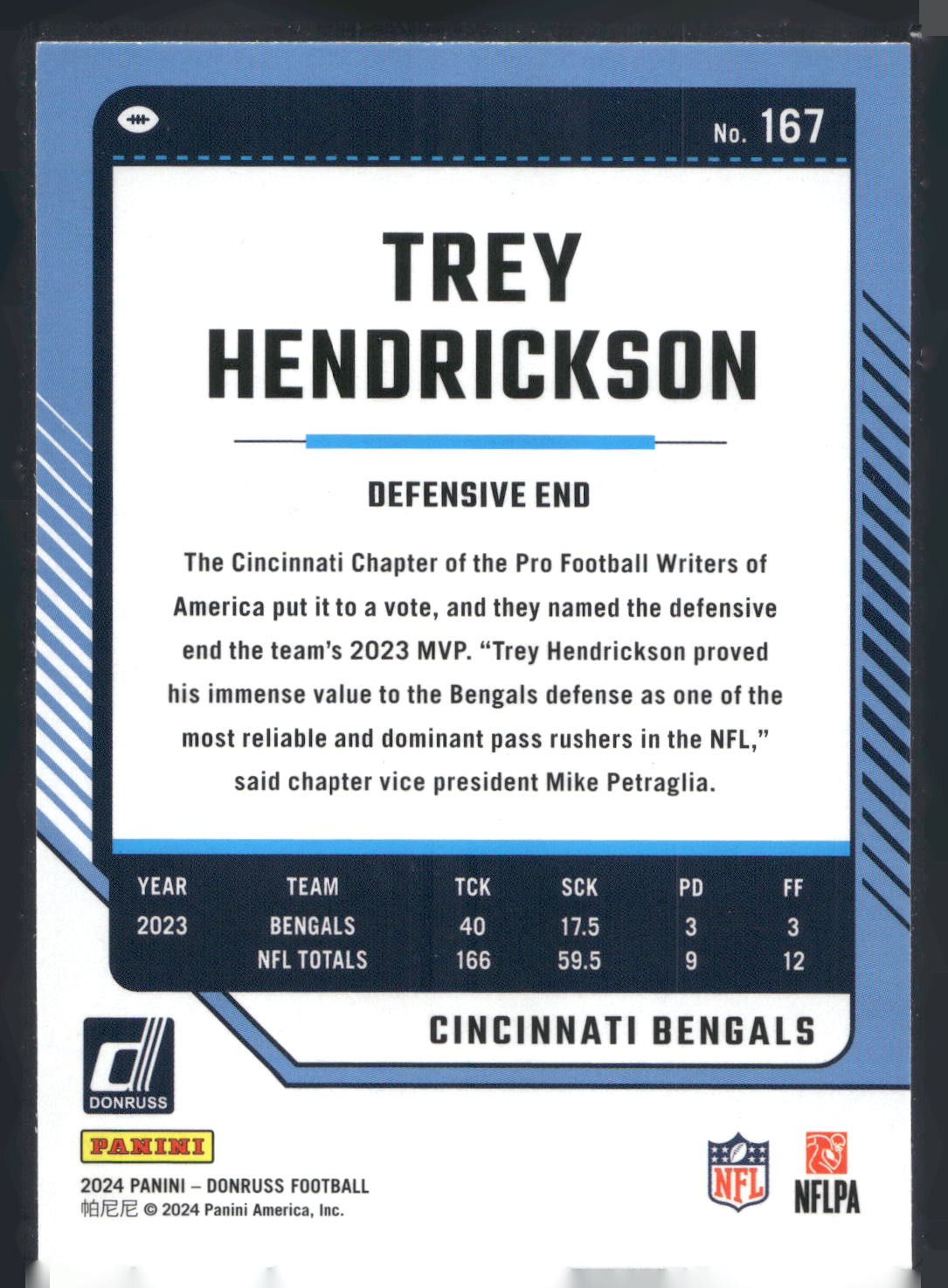 2024 Donruss #167 Trey Hendrickson