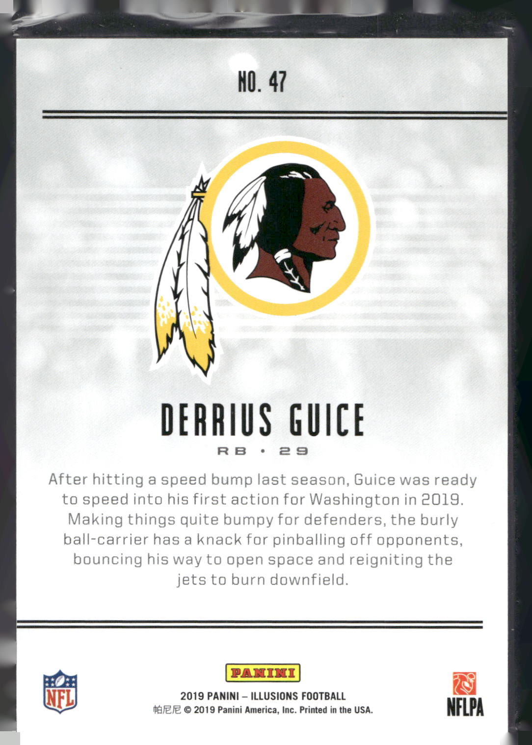 2019 Panini Illusions #47 Derrius Guice Retail