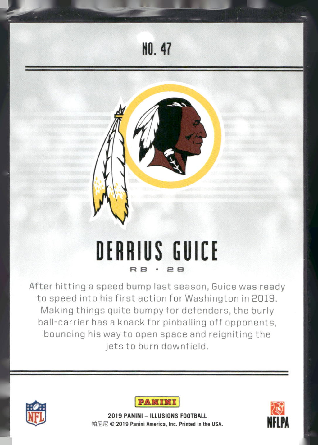 2019 Panini Illusions #47 Derrius Guice Retail