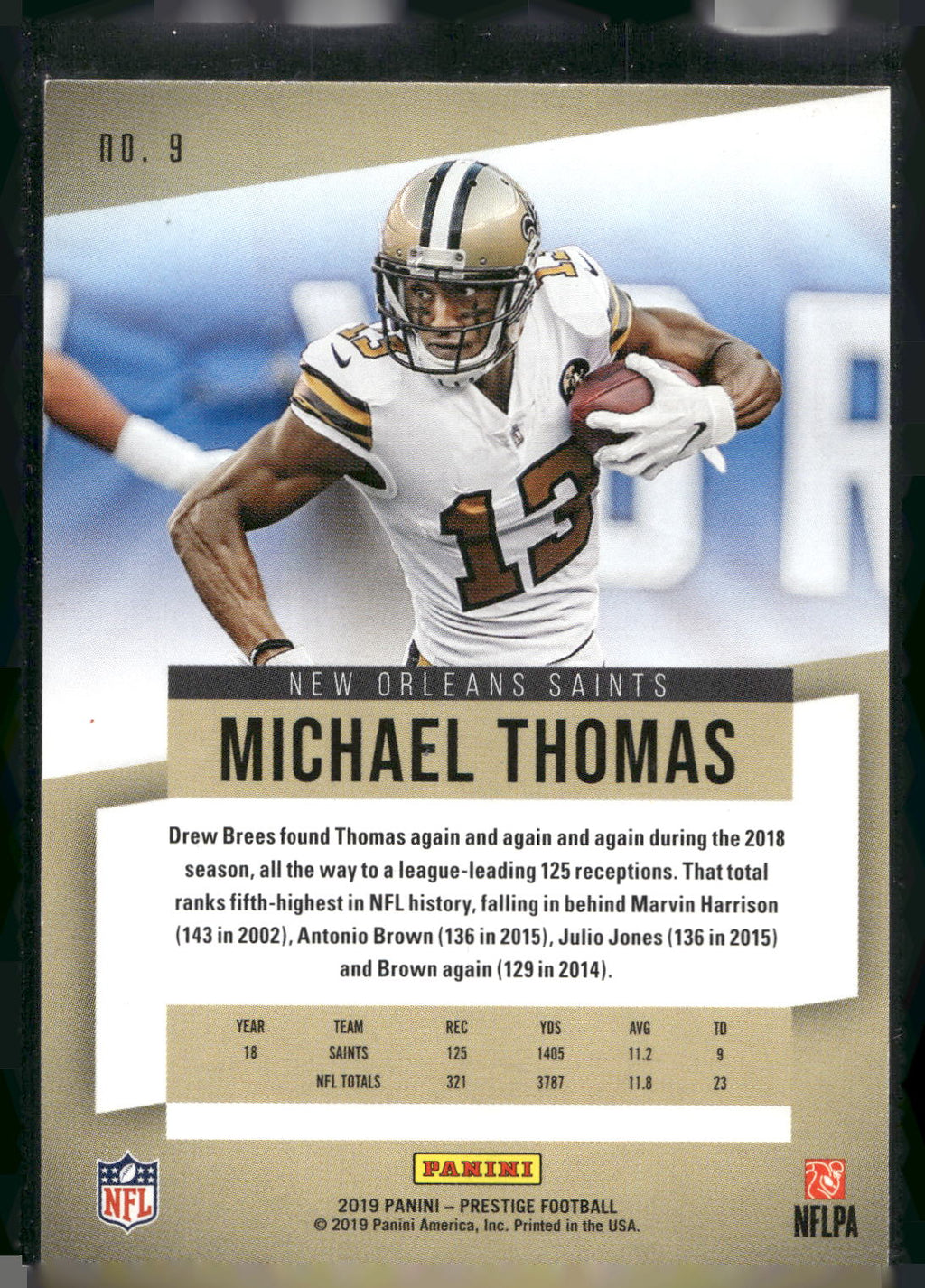 2019 Panini Prestige #9 Michael Thomas