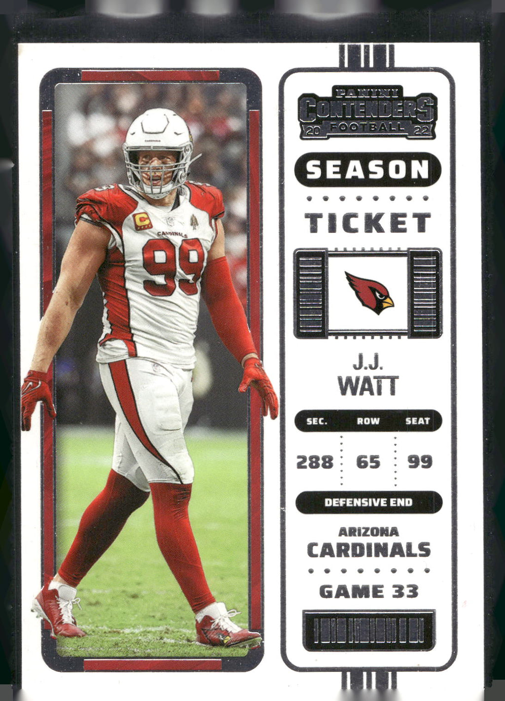 2022 Panini Contenders #4 J.J. Watt