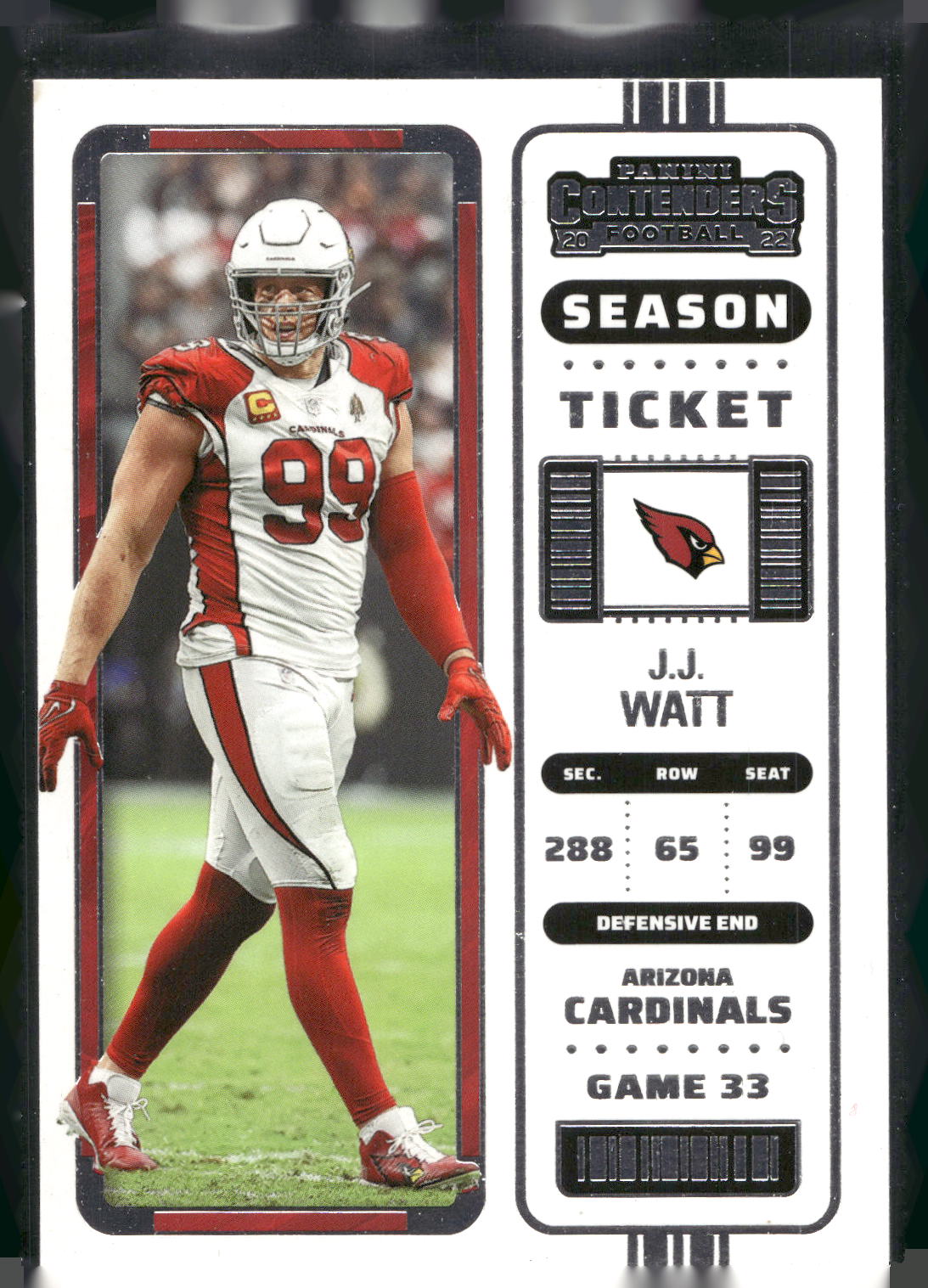 2022 Panini Contenders #4 J.J. Watt