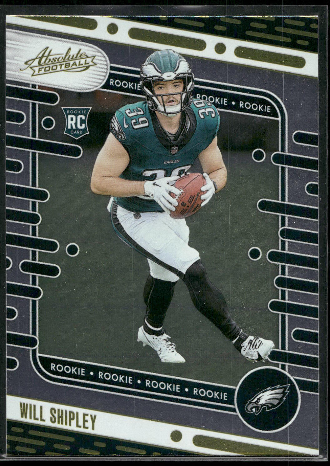 2024 Panini Absolute #187 Will Shipley Yellow