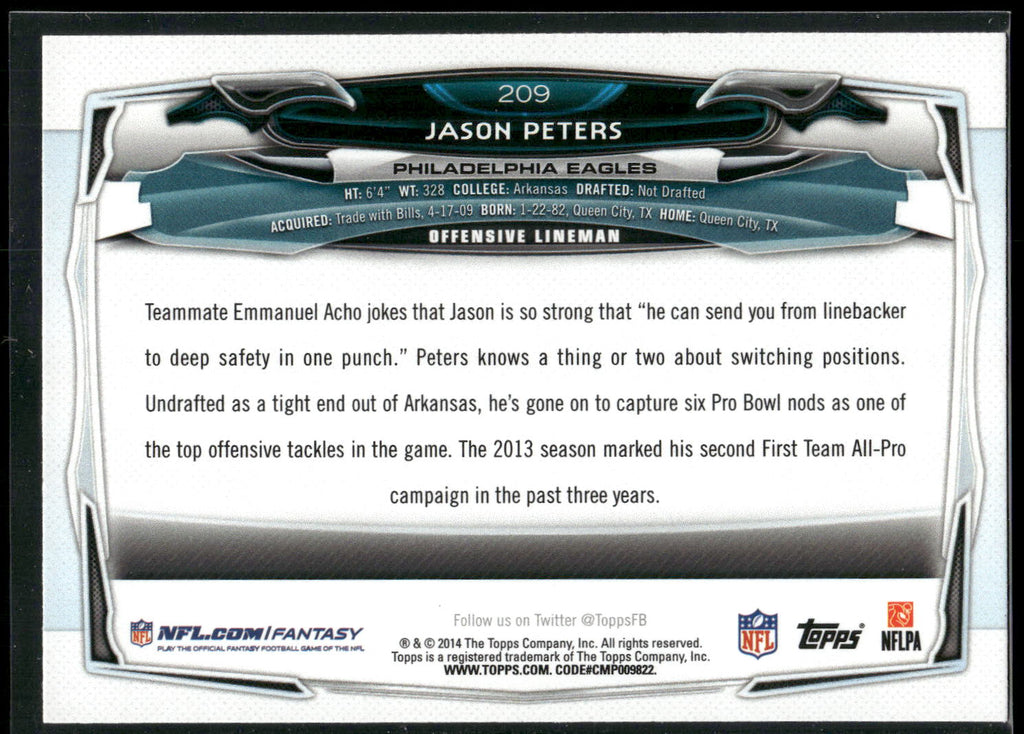 2014 Topps #209 Jason Peters