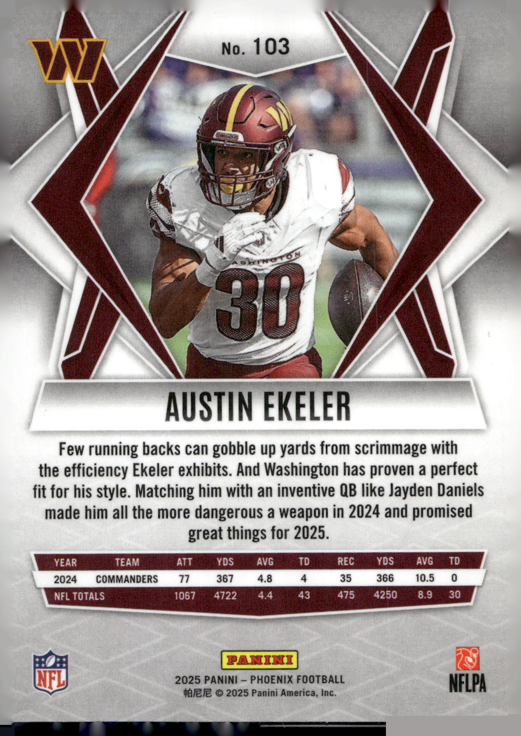 2025 Panini Phoenix #103 Austin Ekeler