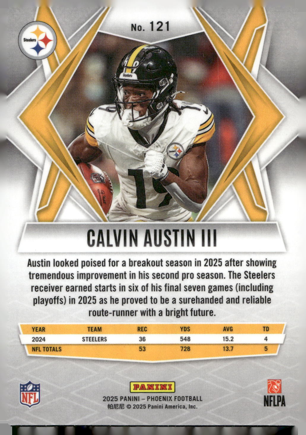 2025 Panini Phoenix #121 Calvin Austin III