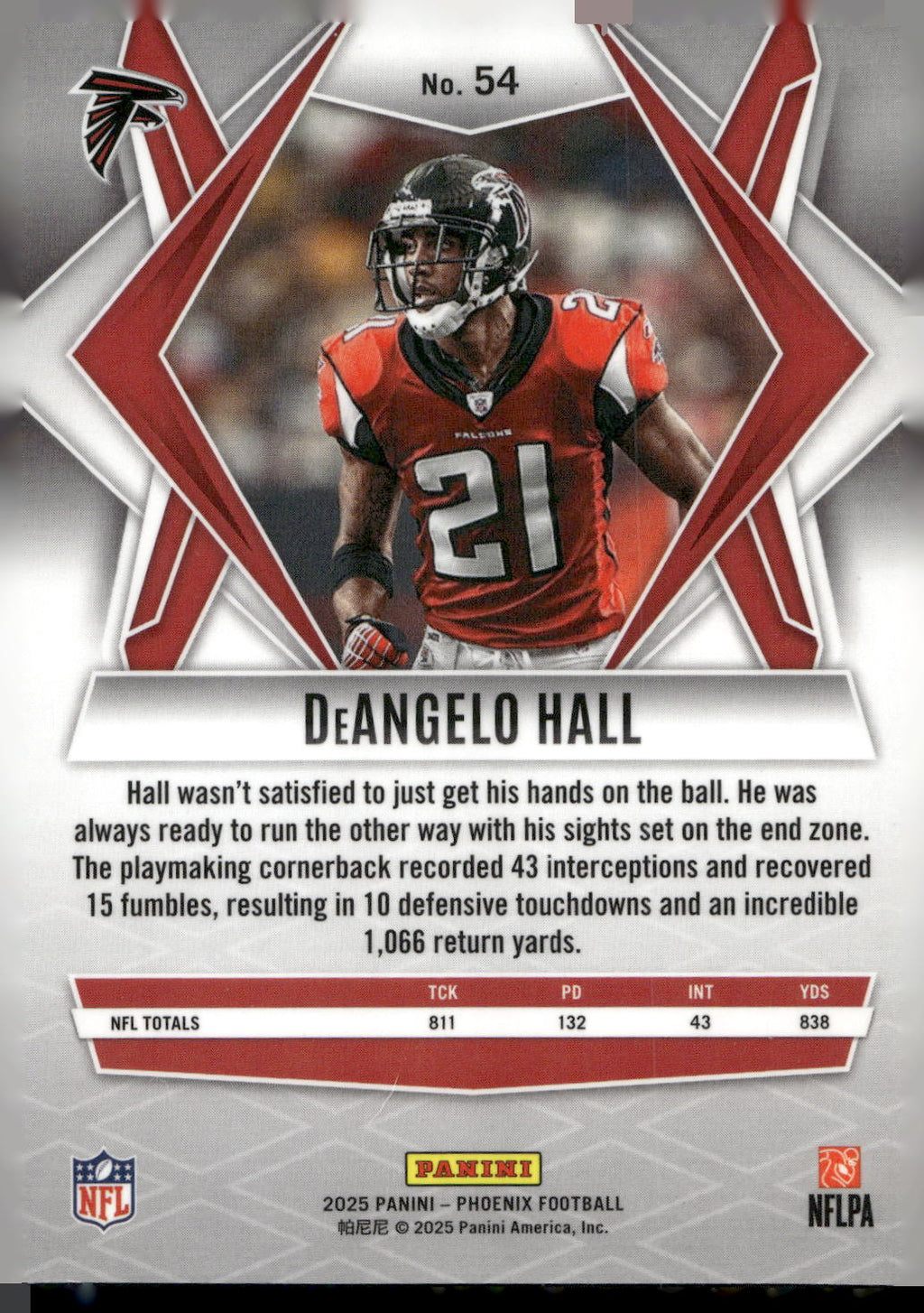 2025 Panini Phoenix #54 DeAngelo Hall
