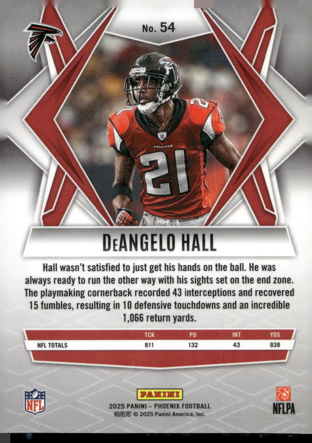 2025 Panini Phoenix #54 DeAngelo Hall