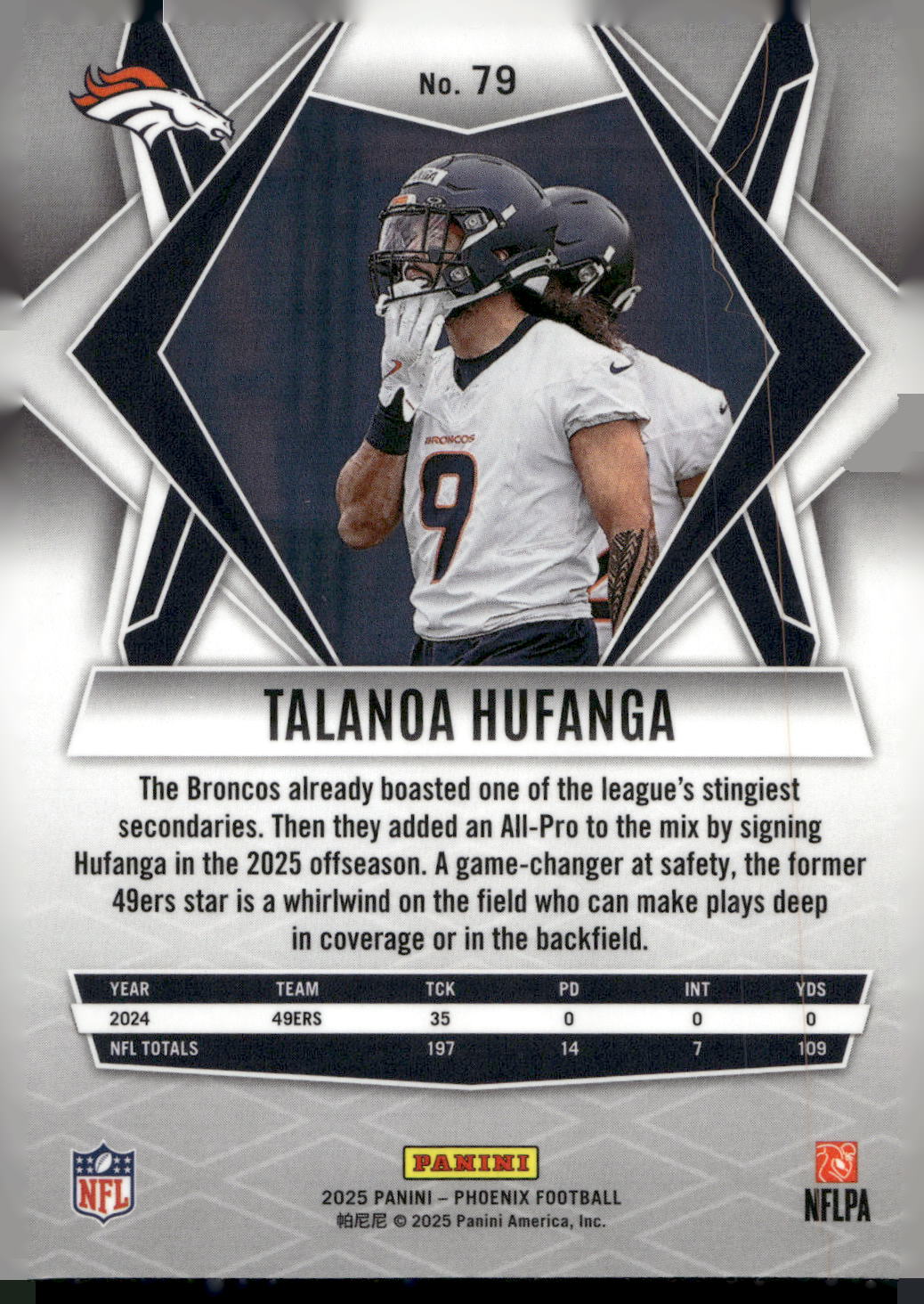 2025 Panini Phoenix #79 Talanoa Hufanga