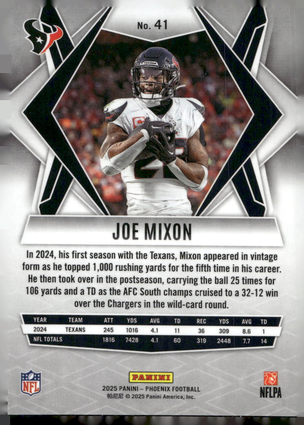2025 Panini Phoenix #41 Joe Mixon