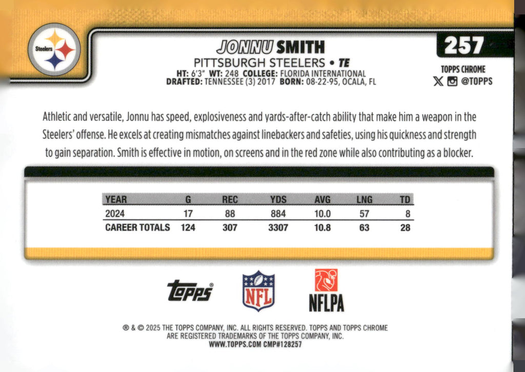 2025 Topps Chrome #257 Jonnu Smith