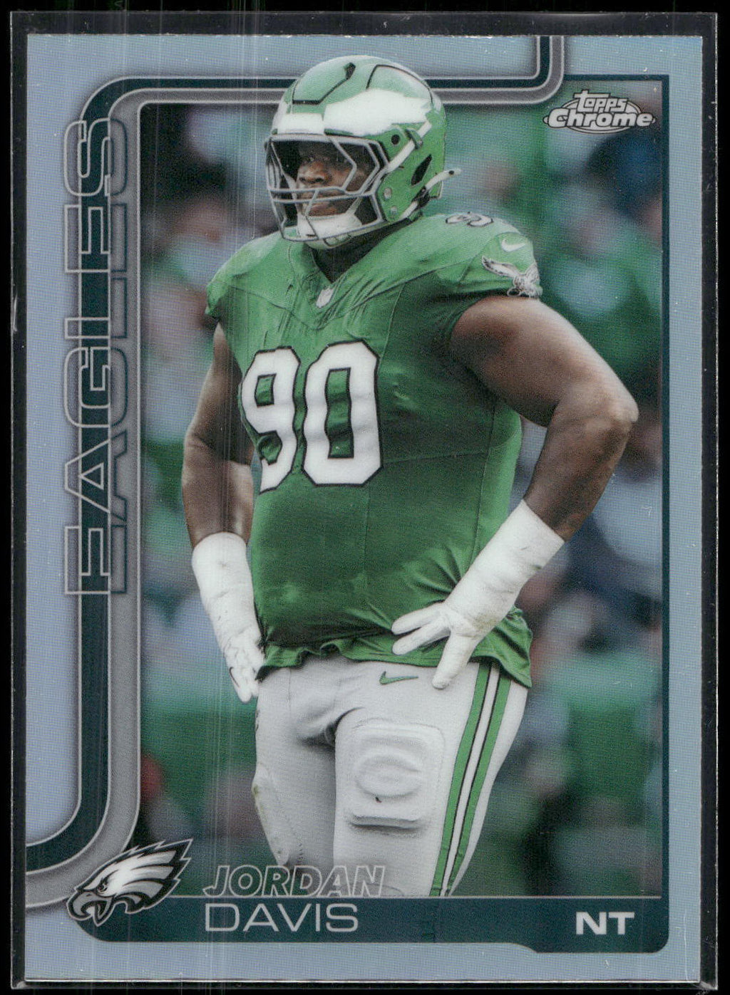 2025 Topps Chrome #249 Jordan Davis Refractor