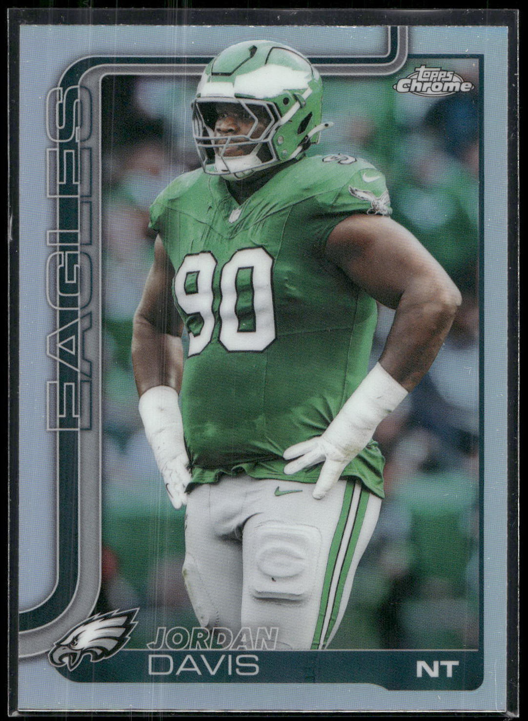 2025 Topps Chrome #249 Jordan Davis Refractor