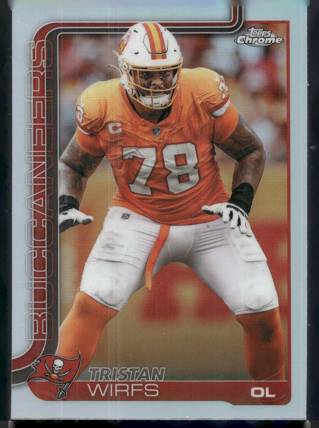 2025 Topps Chrome #287 Tristan Wirfs Refractor