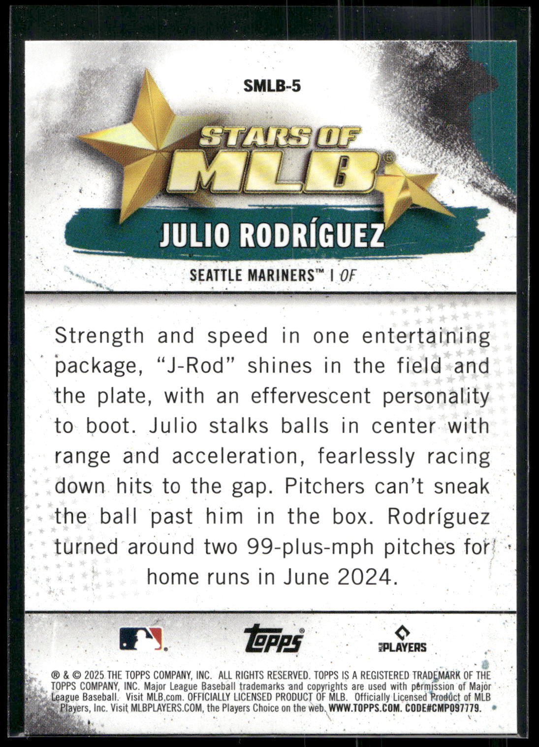 2025 Topps #SMLB-5 Julio Rodriguez Stars of MLB