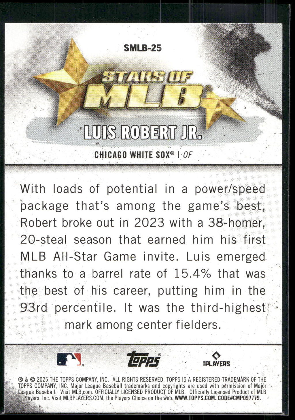 2025 Topps #SMLB-25 Luis Robert Jr. Stars of MLB