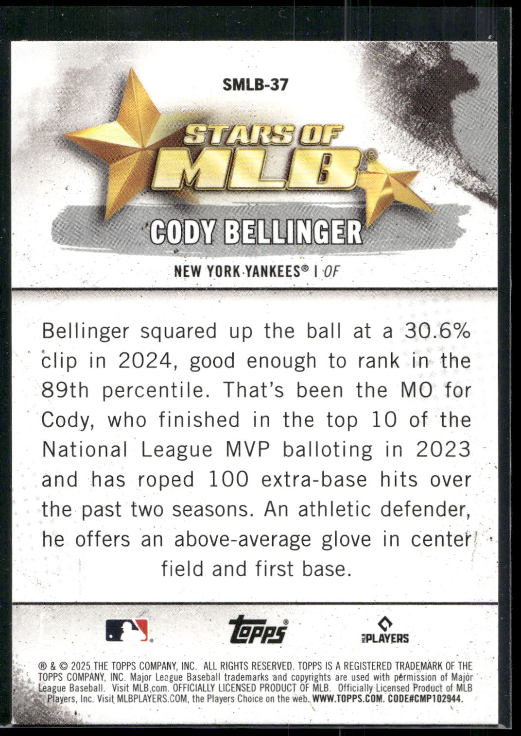 2025 Topps #SMLB-37 Cody Bellinger Stars of MLB