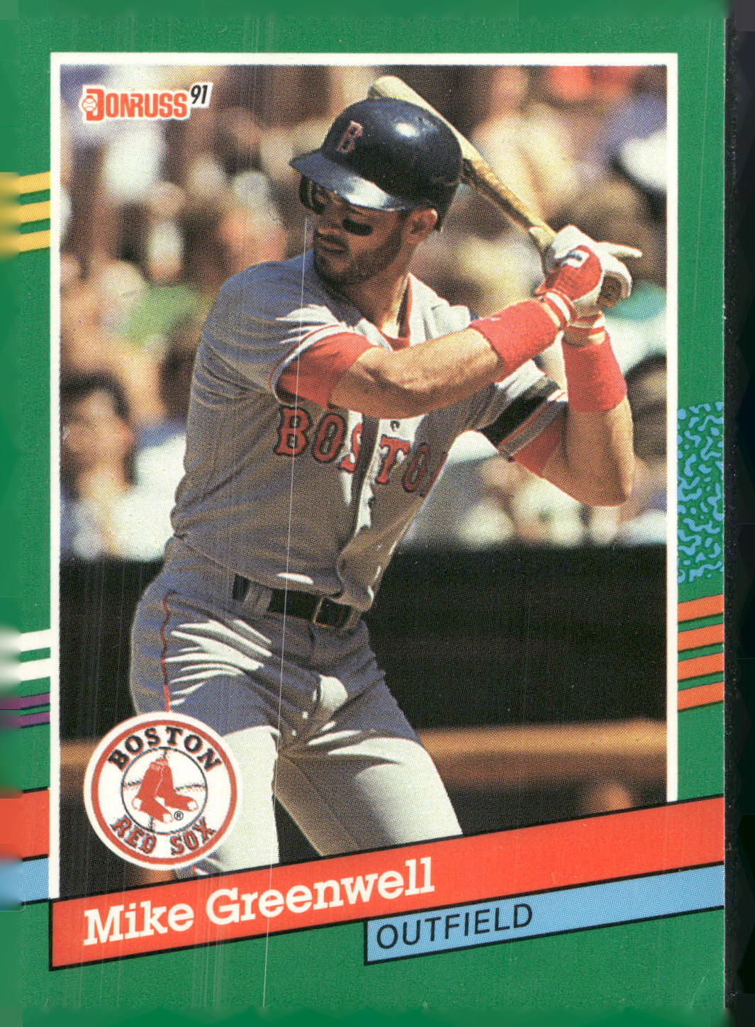 1991 Donruss #553 Mike Greenwell