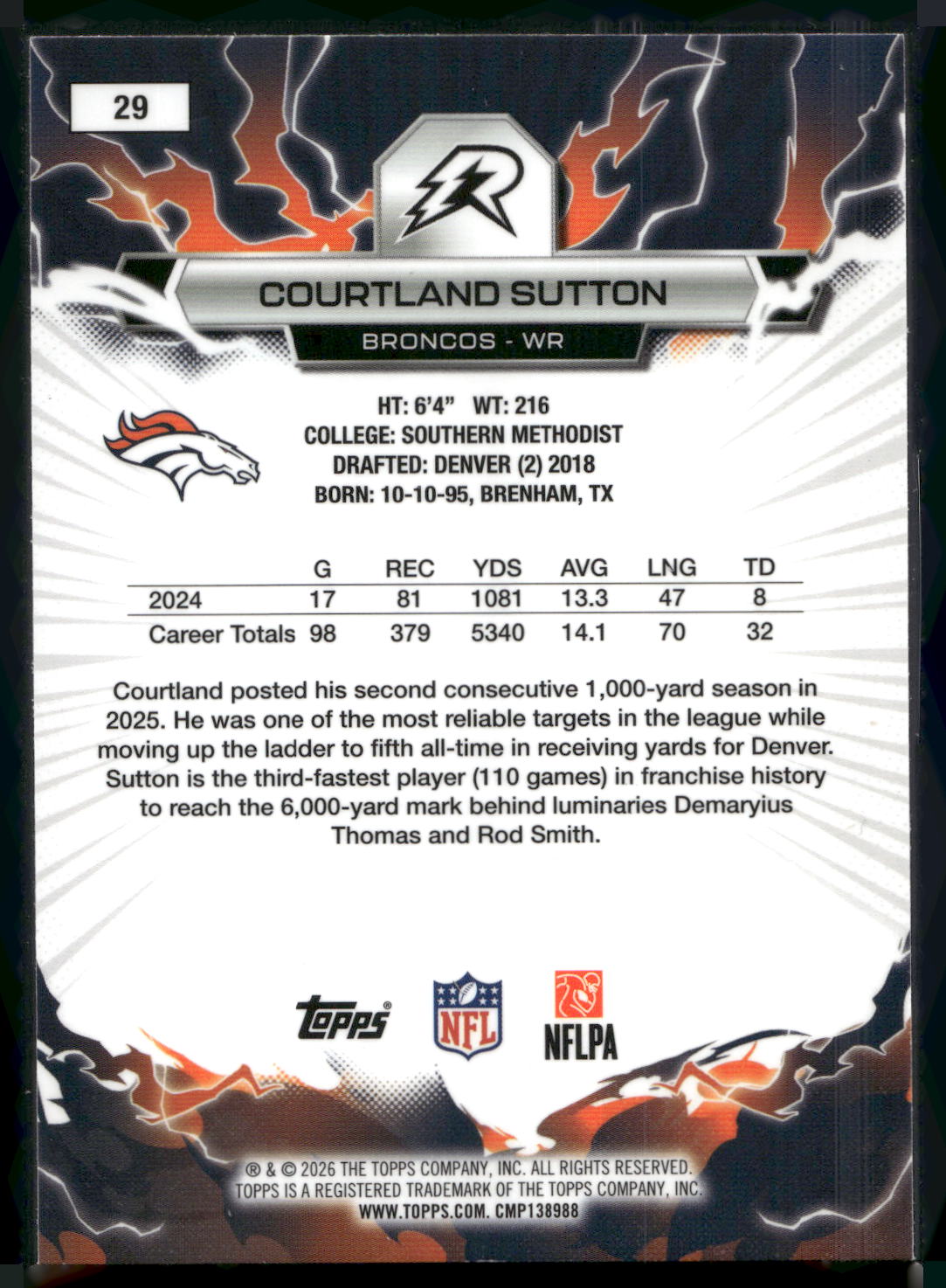 2025 Topps Resurgence #29 Courtland Sutton