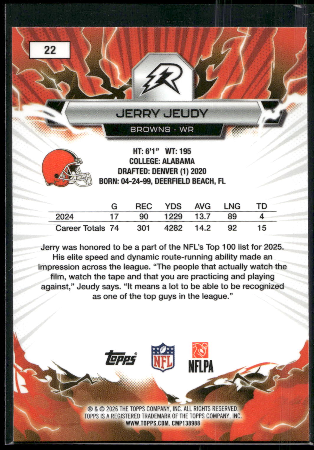 2025 Topps Resurgence #22 Jerry Jeudy