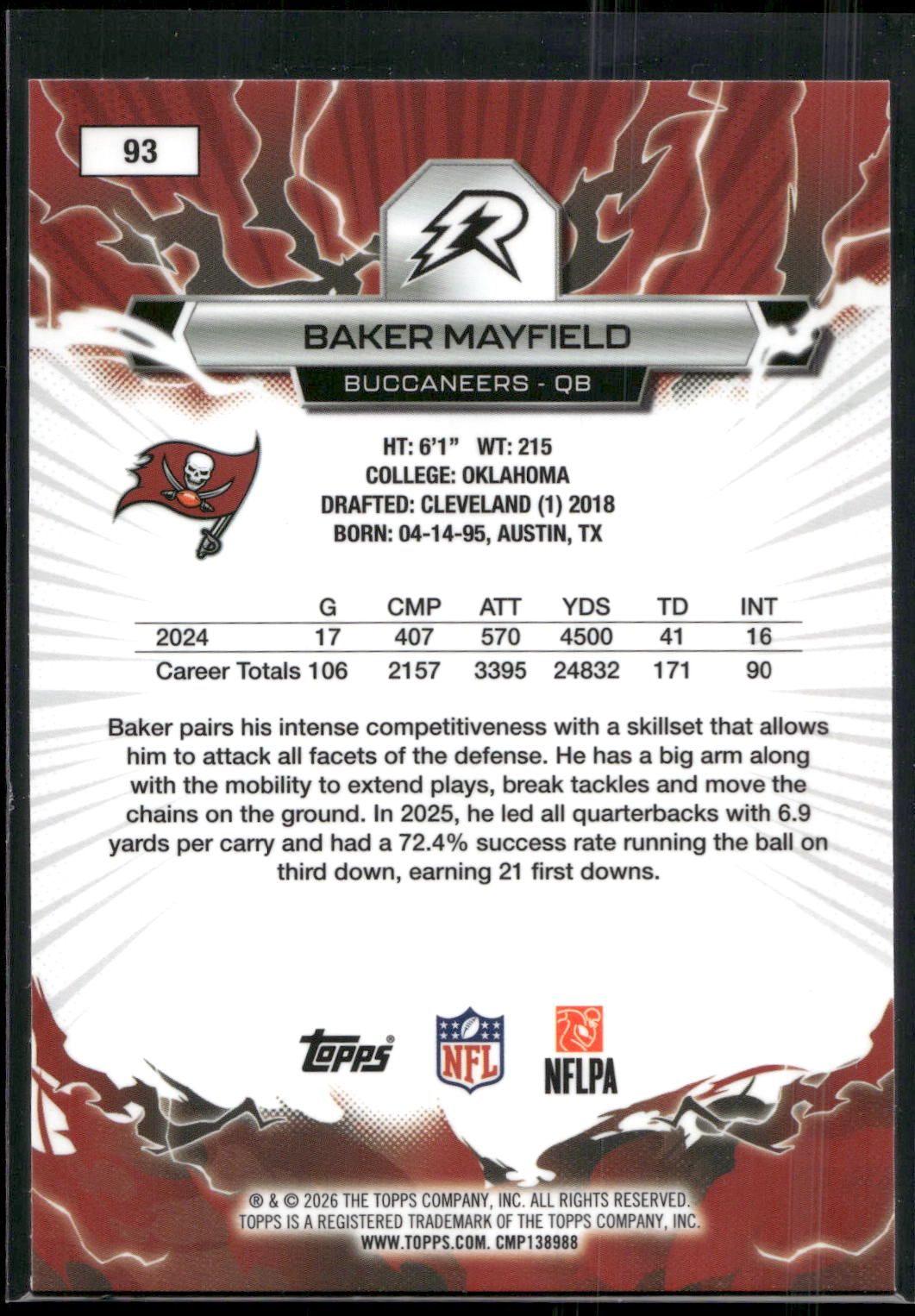 2025 Topps Resurgence #93 Baker Mayfield