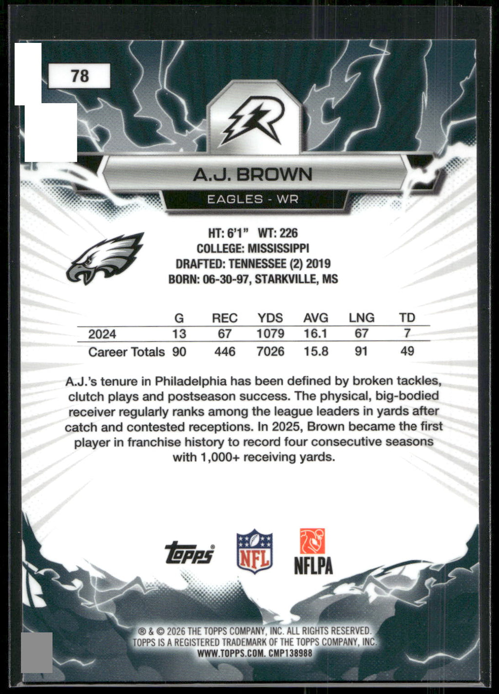 2025 Topps Resurgence #78 A.J. Brown