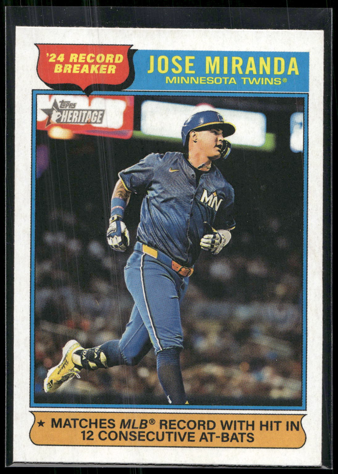 2025 Topps Heritage #4 Jose Miranda