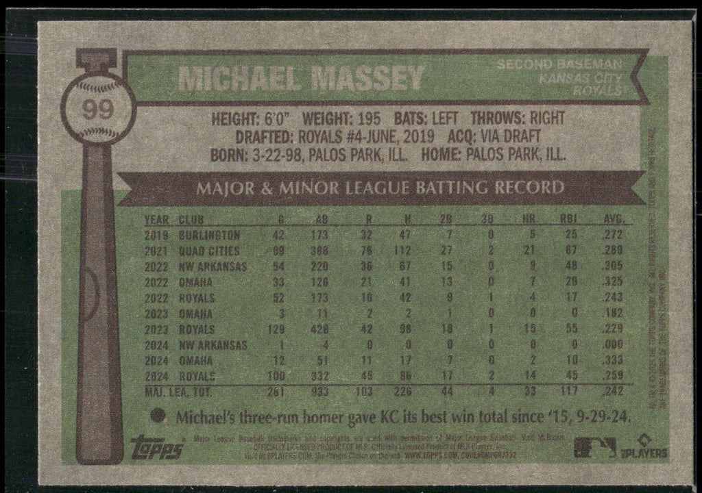 2025 Topps Heritage #99 Michael Massey