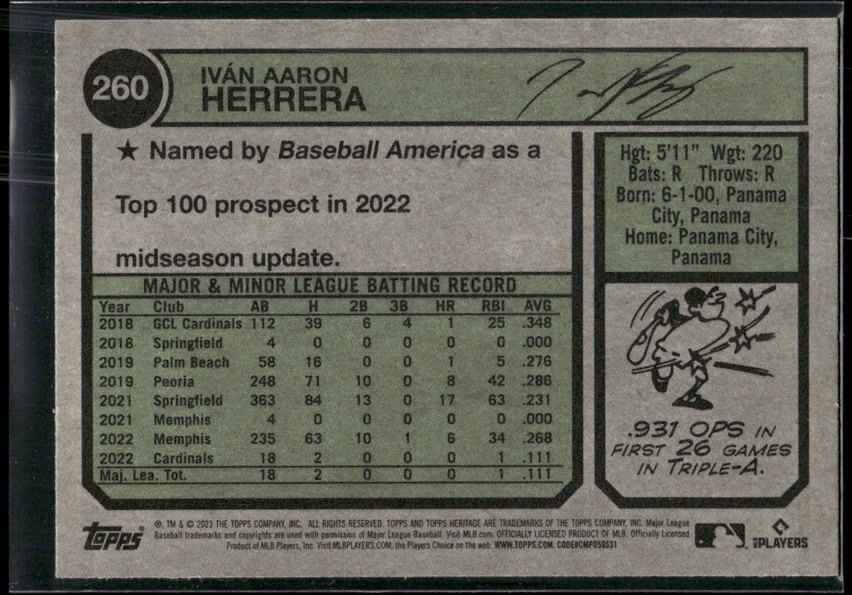 2023 Topps Heritage #260 Iván Herrera