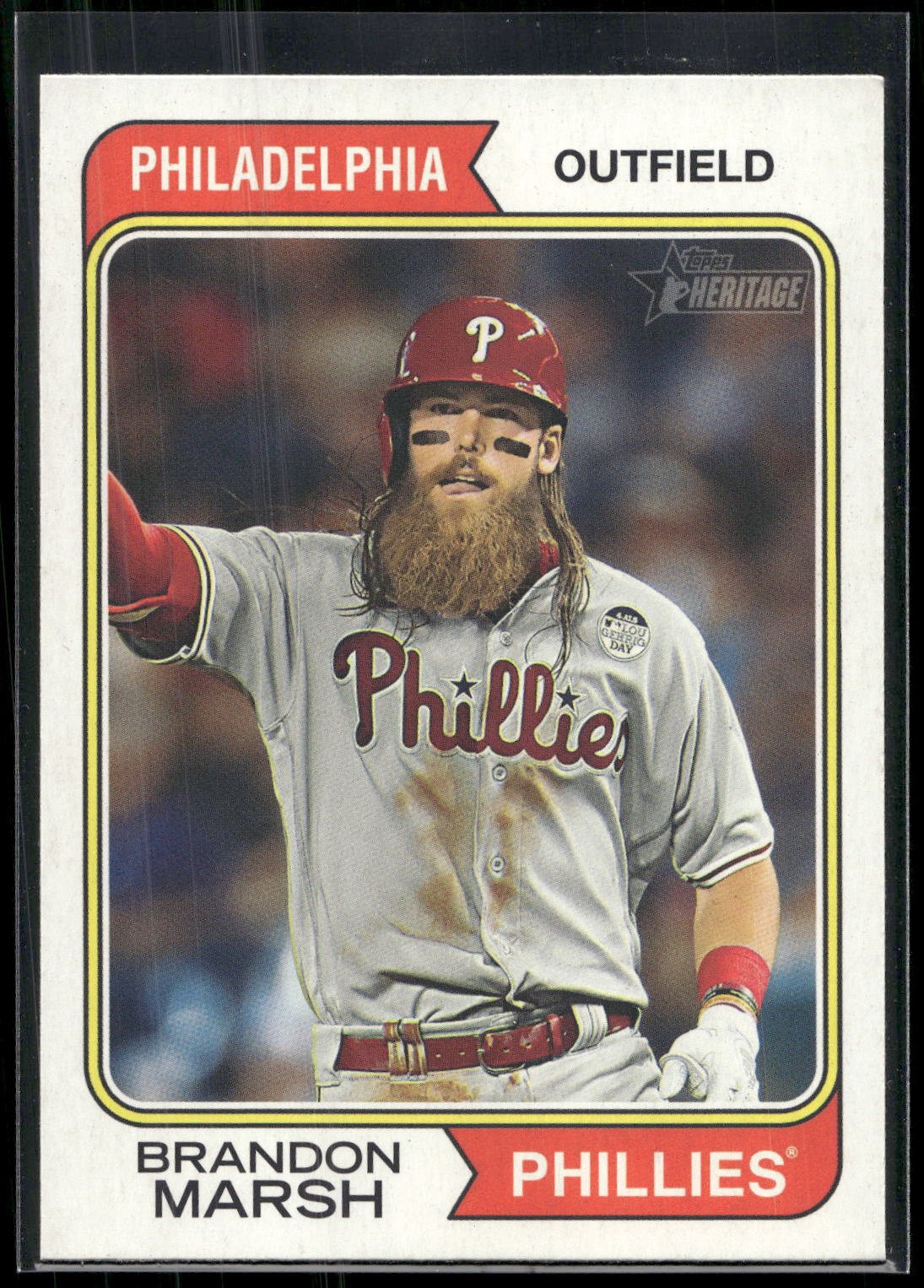 2023 Topps Heritage #519 Brandon Marsh