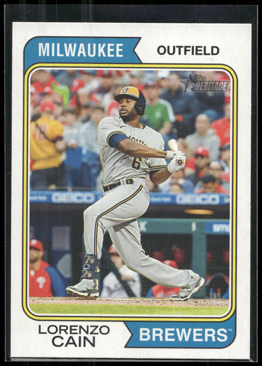 2023 Topps Heritage #392 Lorenzo Cain