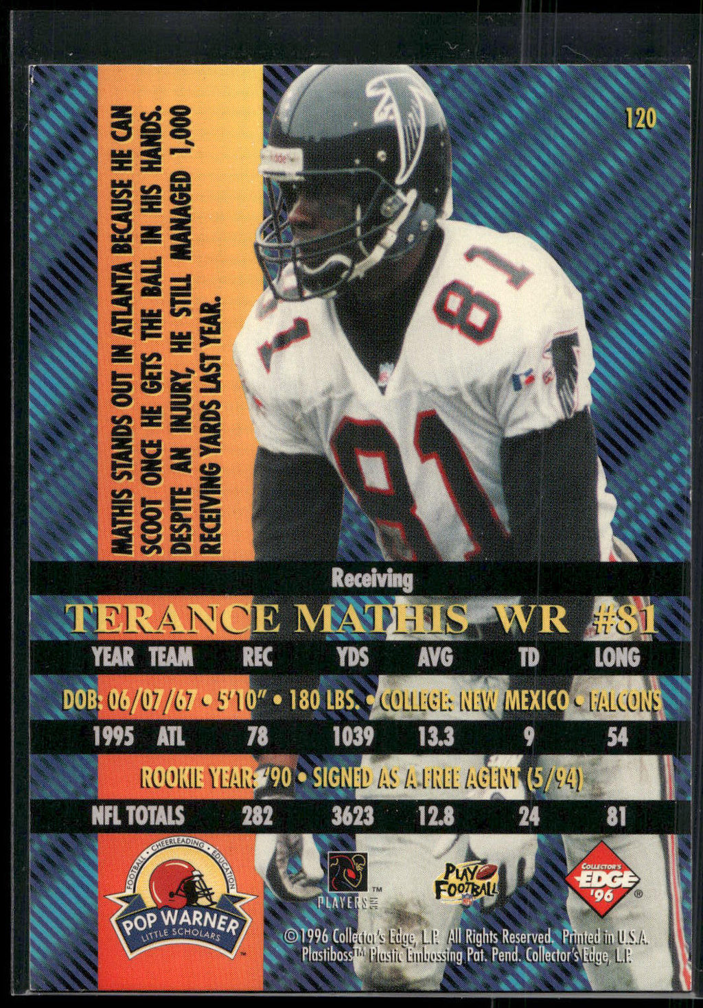1996 Collector's Edge Advantage #120 Terance Mathis