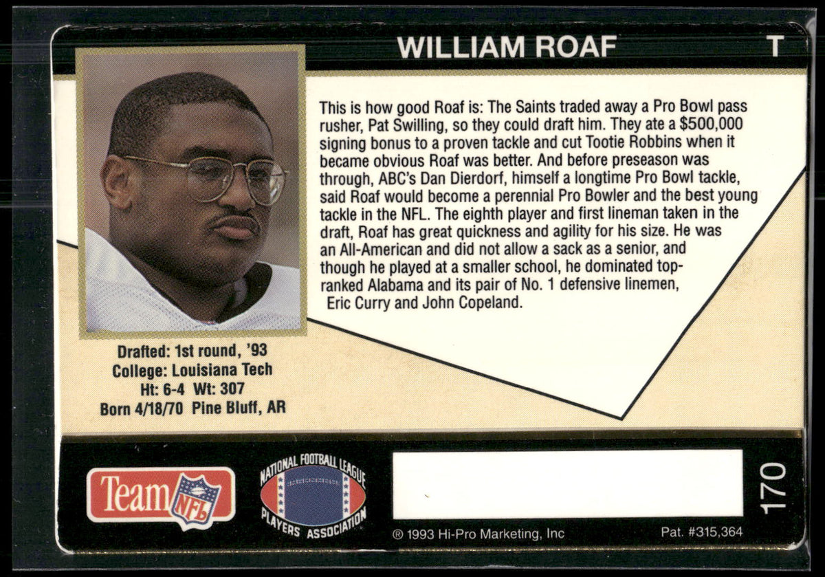 1993 Action Packed #170 William Roaf