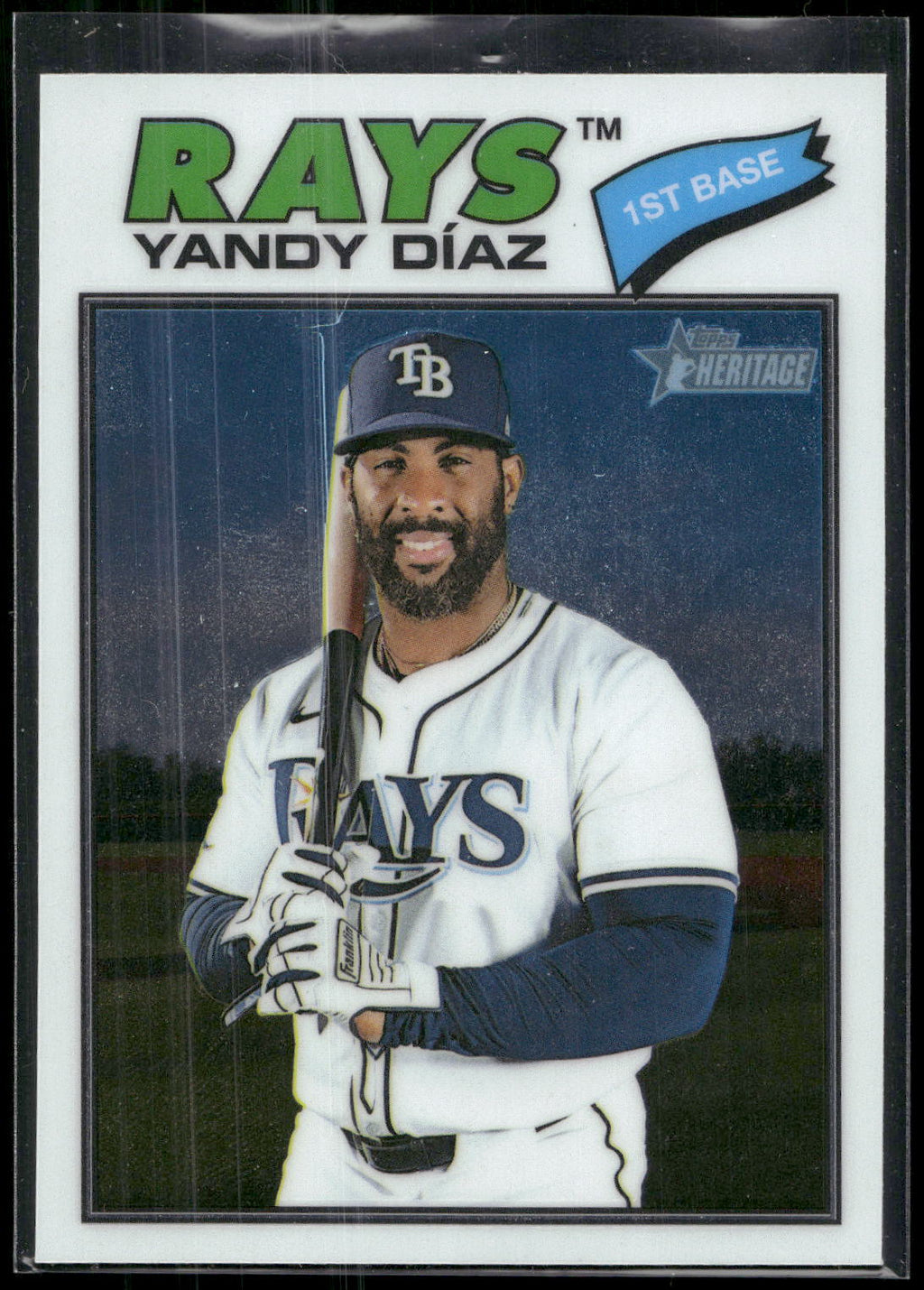 2026 Topps Heritage #47 Yandy Díaz Chrome