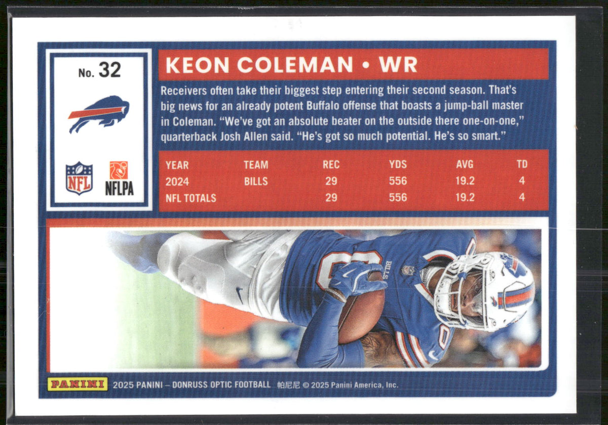 2025 Donruss Optic #32 Keon Coleman